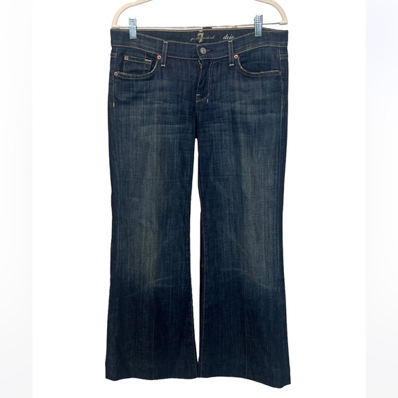7 for All Mankind Dojo Jeans Wide Leg Flare Size 29 - Picture 1 of 9